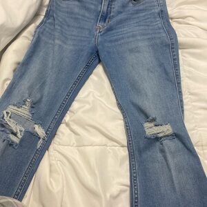 Hollister Blue Flare Wide Leg Jeans